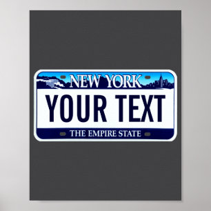 New York registreringsskylt _1 Poster