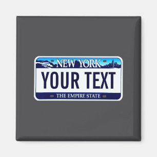 New York registreringsskylt  Magnet