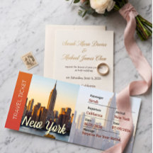 New York-resa Överraskning Boarding Pass