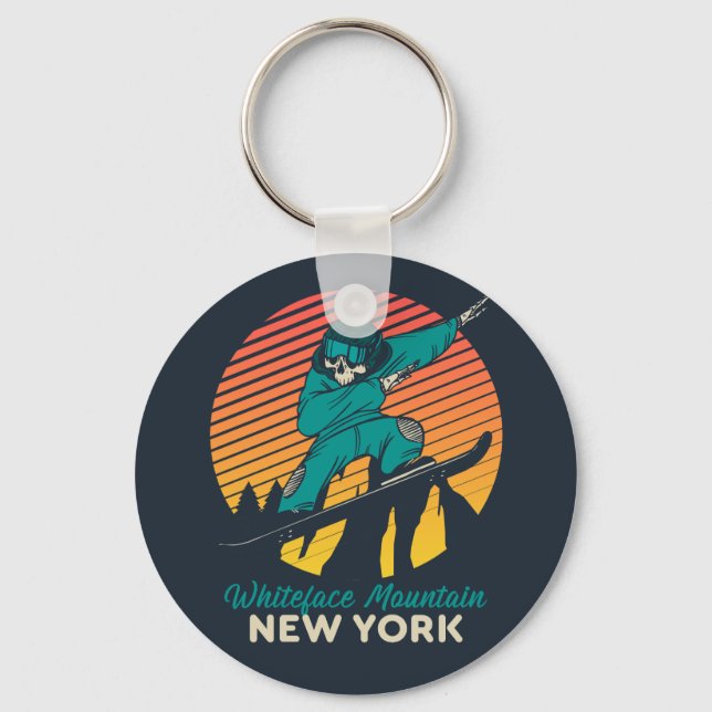 New York, Resa, Whiteface Mountain Nyckelring (Framsida)