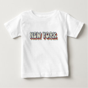 New York Retro 80s Chrome City  T Shirt