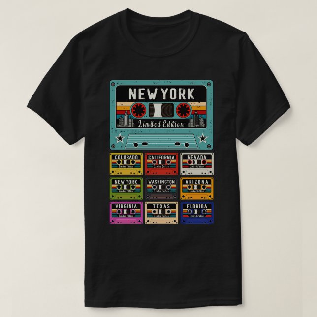 New York Retro T Shirt (Design framsida)