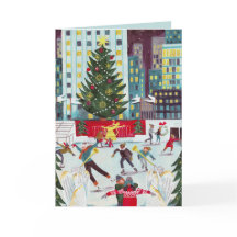 New York Rockefeller center julskridskoåkning 