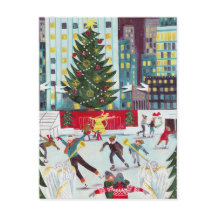 New York Rockefeller center julskridskoåkning  Hol