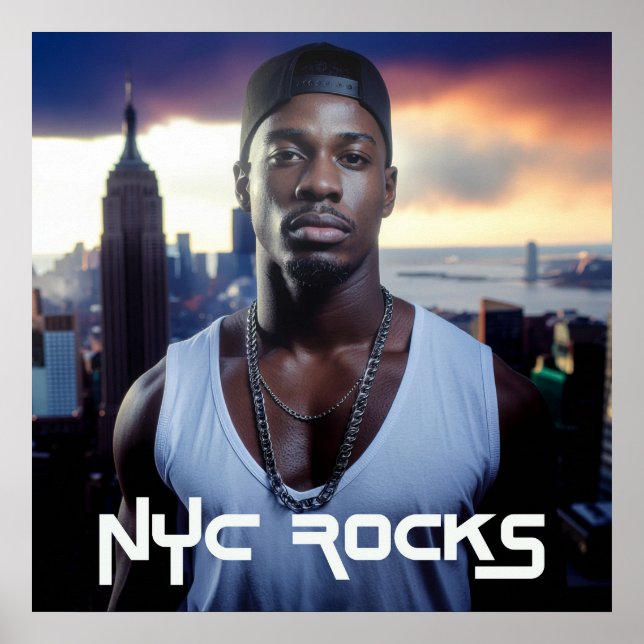 NEW YORK ROCKS - NYC POSTER (Framsidan)