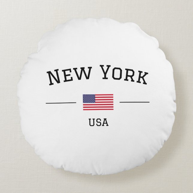 New York Rund Kudde (Framsidan)