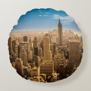 New York Rund Kudde