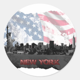 New York Runt Klistermärke