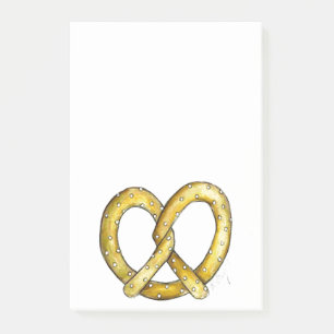 New York Salty Soft Pretzel Post IT Notes Post-it Block