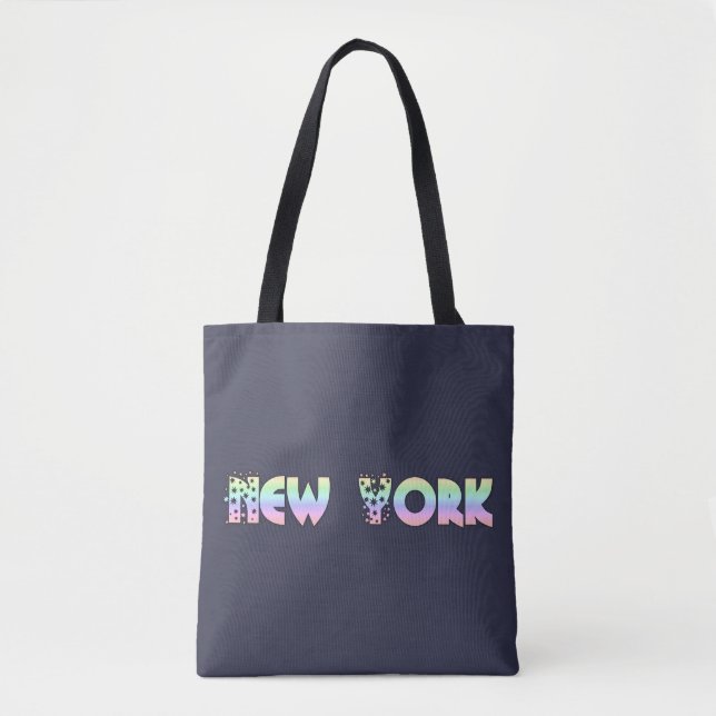 New York, samling, säck, för försäljning! Tygkasse (Framsida)