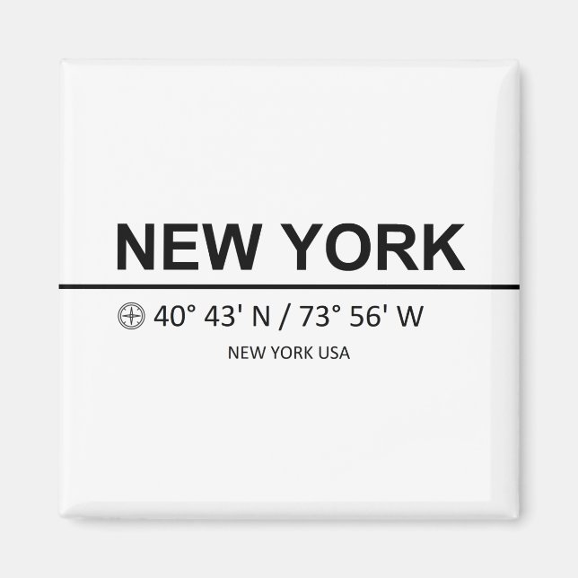 New York-samordnare - New York-samordnare Magnet (Framsidan)