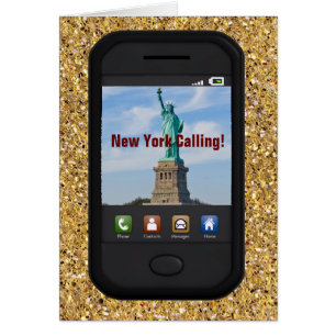 New York-samtal Hälsningskort