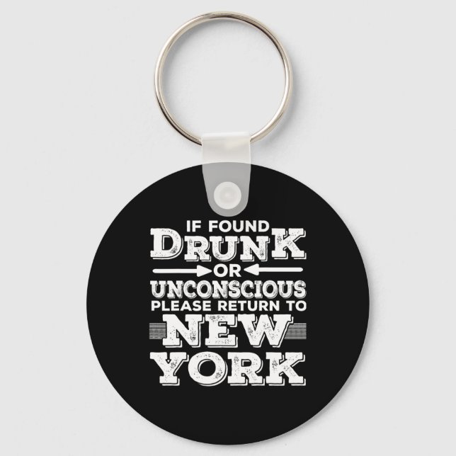 New York Sayings Funny Ny  Nyckelring (Framsida)