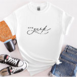 New York Script State Women's T-Shirt<br><div class="desc">Vi lägger alltid till nya mönster varje dag!</div>