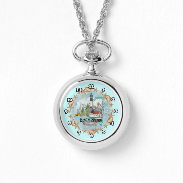 New York Shells fyrklocka Armbandsur (Framsida)