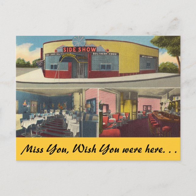 New York, Sideshow Pub & Restaurant Vykort (Framsida)