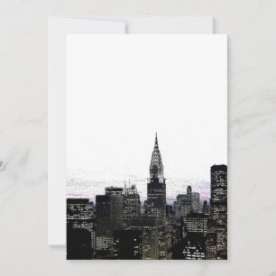 New York Silhouette-inbjudan Inbjudningar