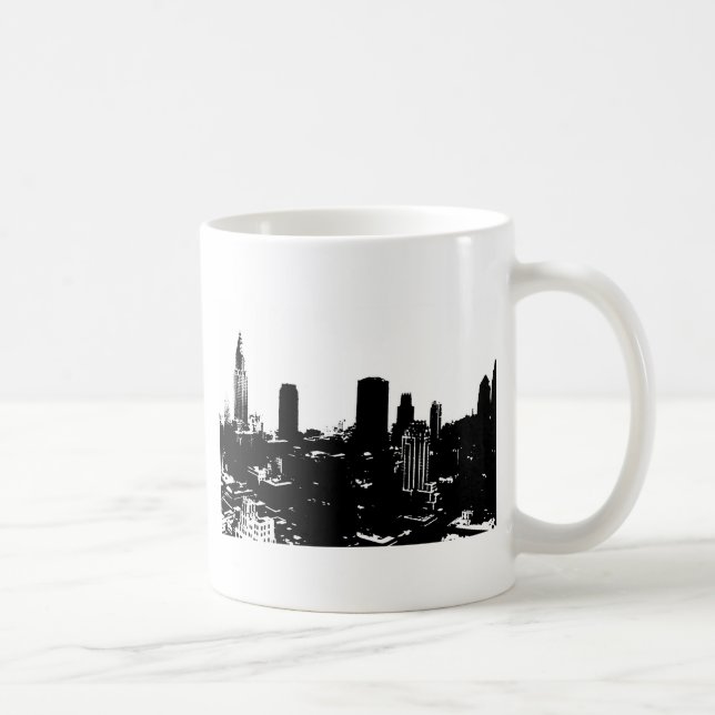 New York Silhouette Kaffemugg (Höger)