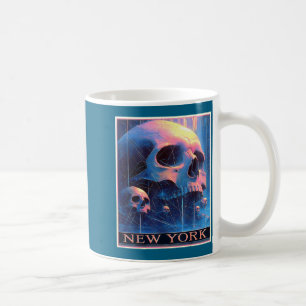 New york siluett punk grunge vintage retro graffit kaffemugg