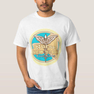 New York Sjuksköterska Caduceus T Shirt
