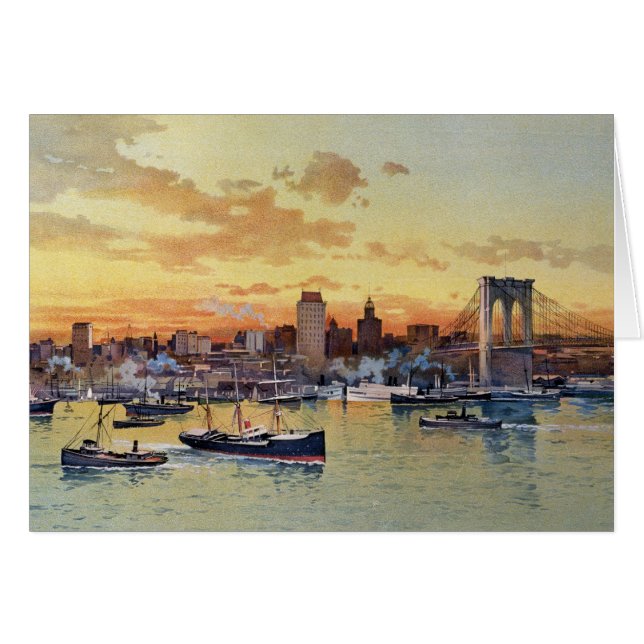 NEW YORK SKYLINE 1896 OBS KORT (Framsidan Horizontal)