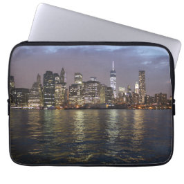 New York Skyline am Abend Laptop Fodral