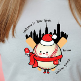 "New York Skyline Baseball Game T Shirt