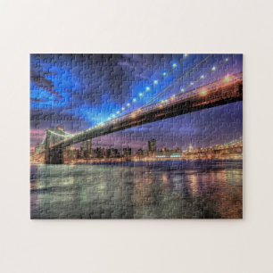 New York Skyline, Brooklyn Bridge Puzzle Pussel