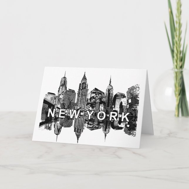New York-skyline Kort (Framsida)