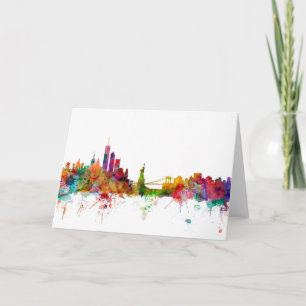 New York Skyline Kort
