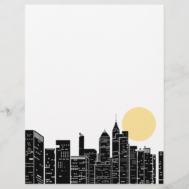 New York Skyline Letterhead (Framsida)