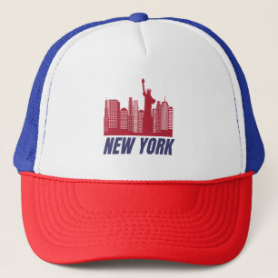 New York Skyline & Liberty Minimalist Keps