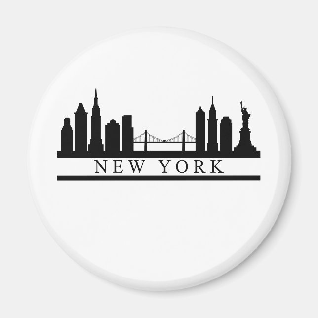 New York Skyline Magnet (Framsidan)