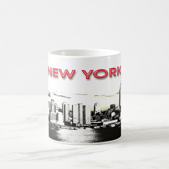 New York Skyline med tvilling torn mugg (Center)