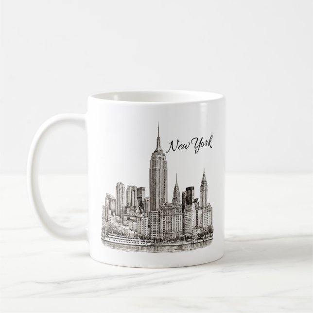 New York Skyline Mugg (Vänster)