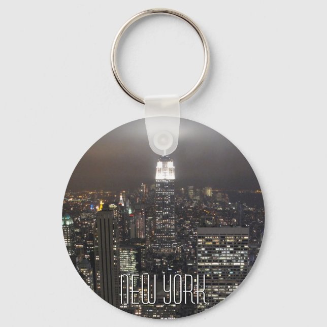 New York Skyline Nyckelring New York Souvenirs (Framsida)