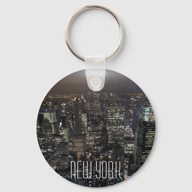 New York Skyline Nyckelring New York Souvenirs (Framsida)