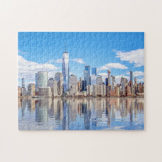 New York Skyline Photo Pussel (Horisontell)