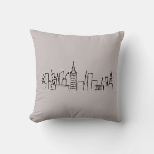 New York Skyline Pillow Kudde