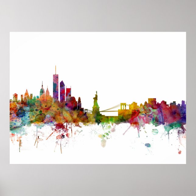 New York Skyline Poster (Framsidan)