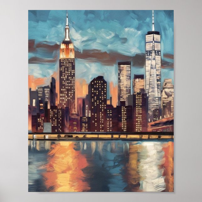New York Skyline poster (Framsidan)