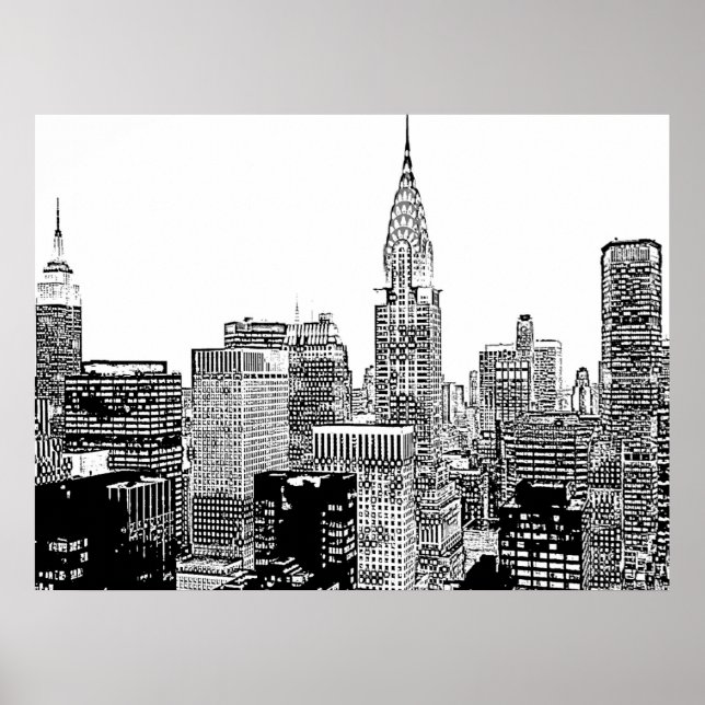 New York Skyline Poster (Framsidan)