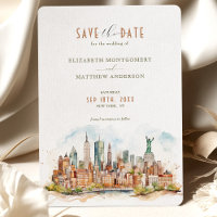 New York Skyline Spara-the-Date
