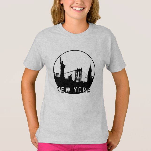 New York Skyline T Shirt (Framsida)