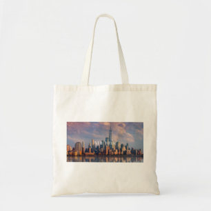 New York Skyline Tote Bag Tygkasse