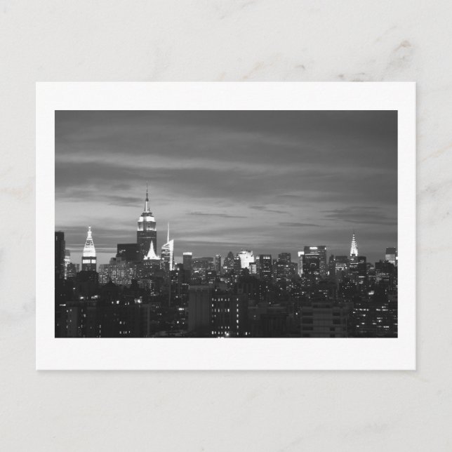 New York Skyline Vykort (Framsida)