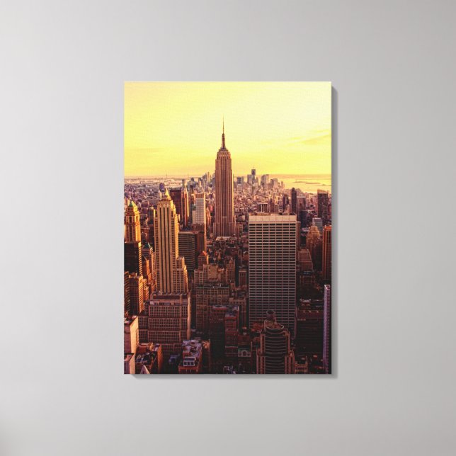 New York-skylinstaden med Empire state Canvastryck (Framsida)