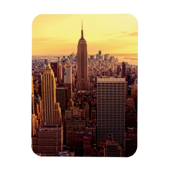 New York-skylinstaden med Empire state Magnet (Vertikal)