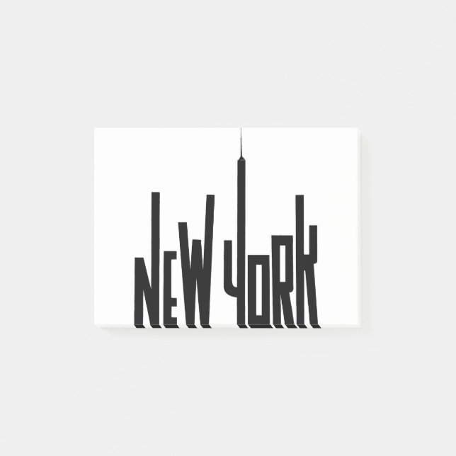New York-skylt Post-it Block (Framsida)