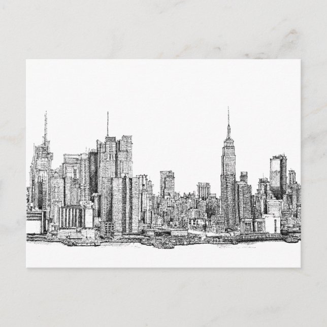 New York-skyltkort Vykort (Framsida)